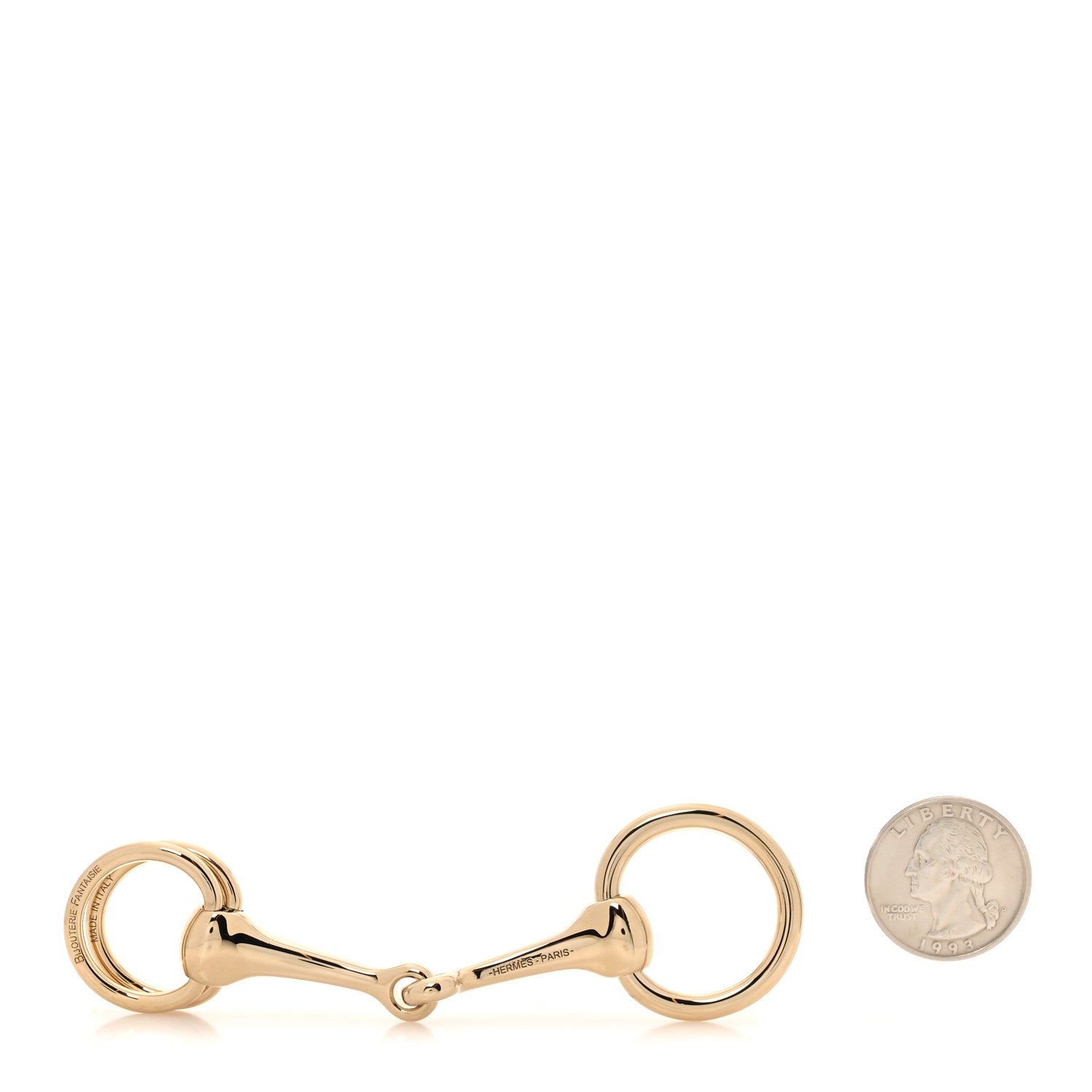 Hermes Permabrass Mors Scarf Ring Gold 2 of 5
