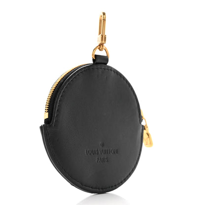 Louis Vuitton Calfskin New Wave Multi Pochette Round Coin Purse Black 3 of 8