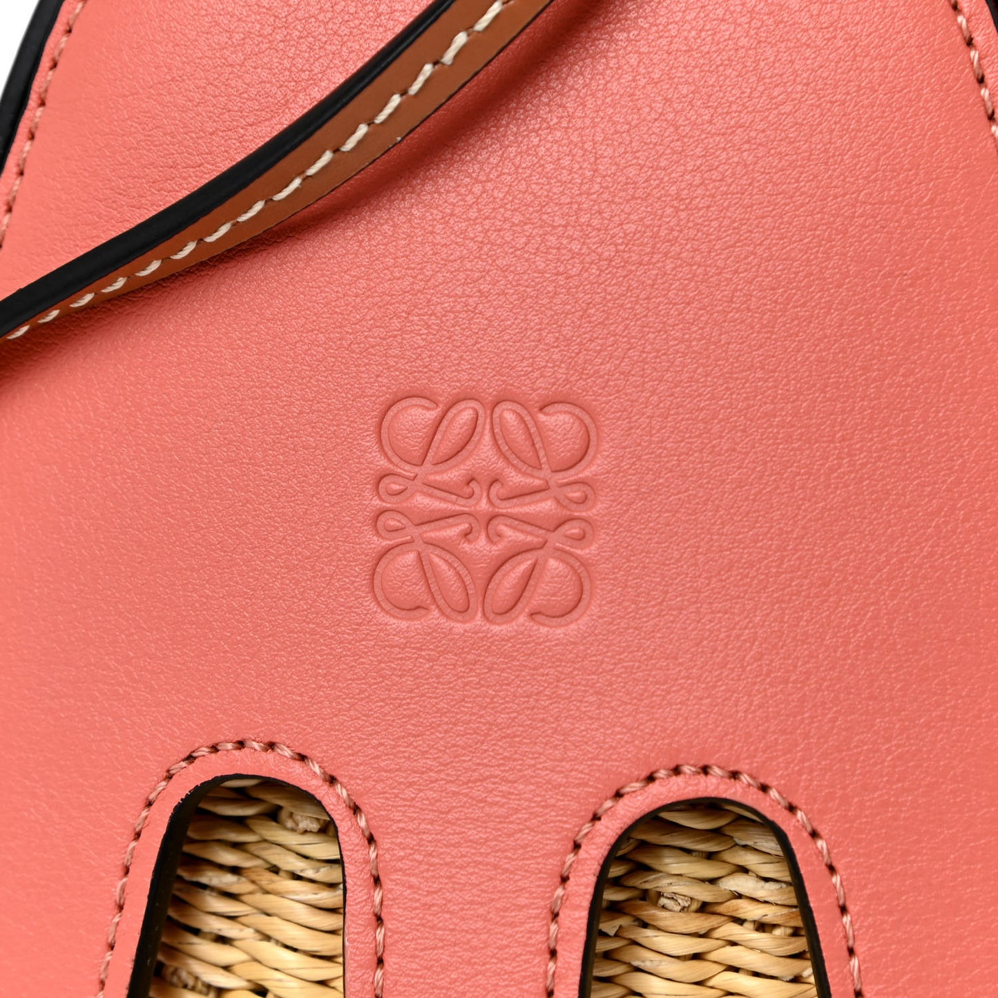 Calfskin Wicker Paula's Ibiza Octopus Mini Crossbody Natural Pink Tulip