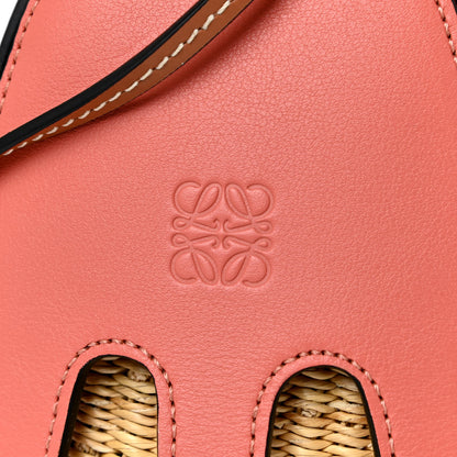 Loewe Calfskin Wicker Paula's Ibiza Octopus Mini Crossbody Natural Pink Tulip 7 of 10
