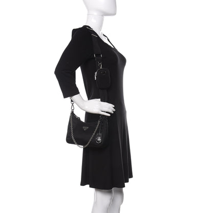 Prada Nylon Re-Edition 2005 Shoulder Bag Black 2 of 10
