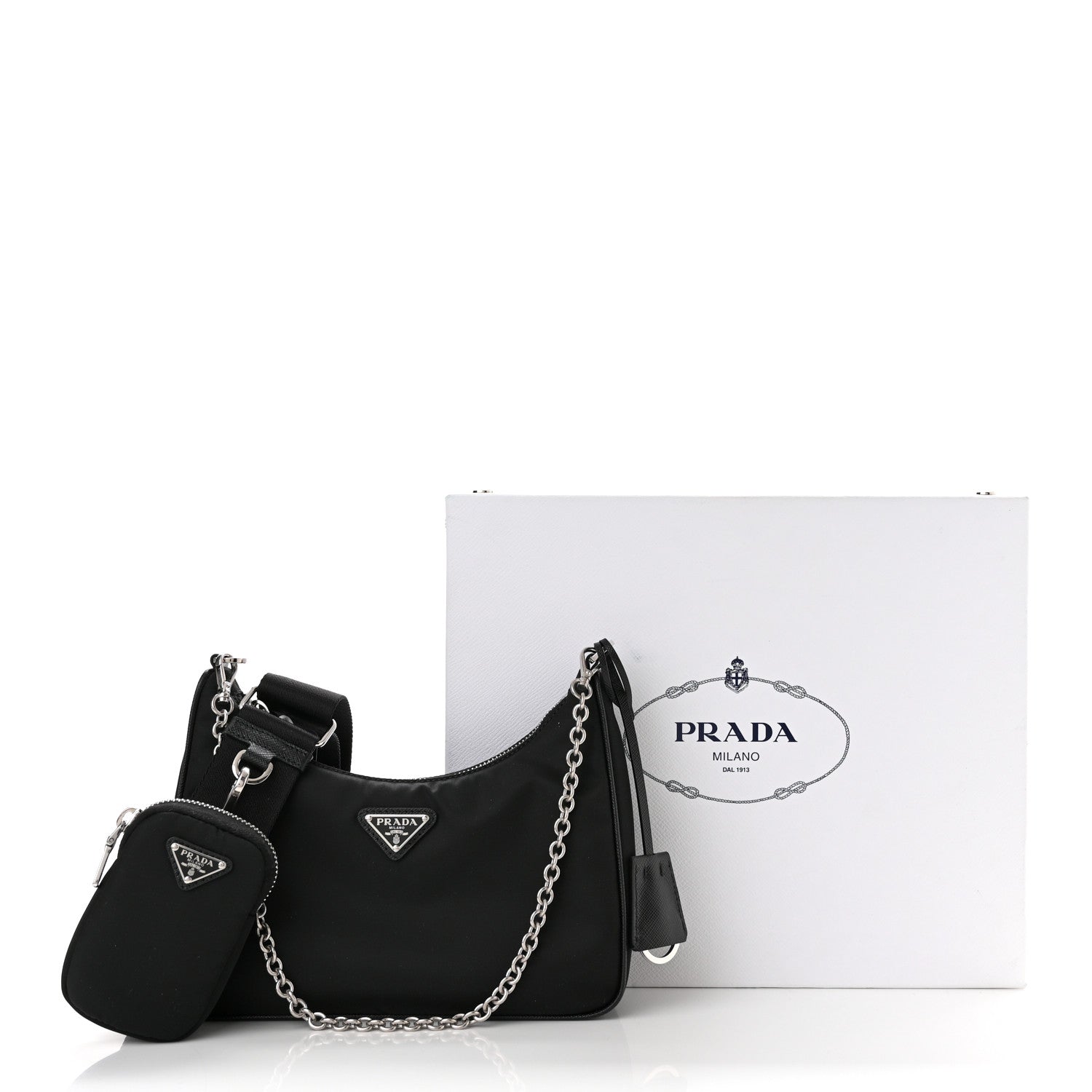 Prada Nylon Re-Edition 2005 Shoulder Bag Black 13 of 13