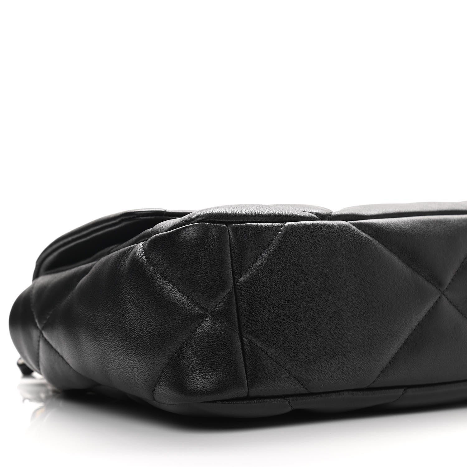 Chanel Goatskin Quilted Medium Chanel 19 Flap Black 9 of 14