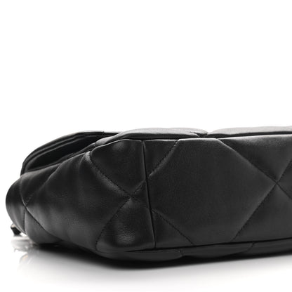 Chanel Goatskin Quilted Medium Chanel 19 Flap Black 9 of 14