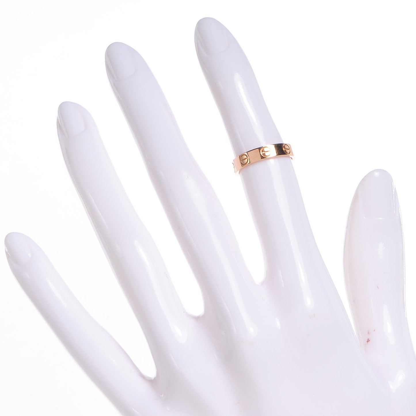 18K Pink Gold 3.5mm LOVE Wedding Band Ring 47 4