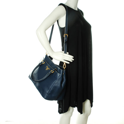 Prada Vitello Daino Tote Bluette 2 of 7
