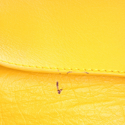 Balenciaga Supple Calfskin Papier A4 Zip Around Tote Jaune Soleil 8 of 8