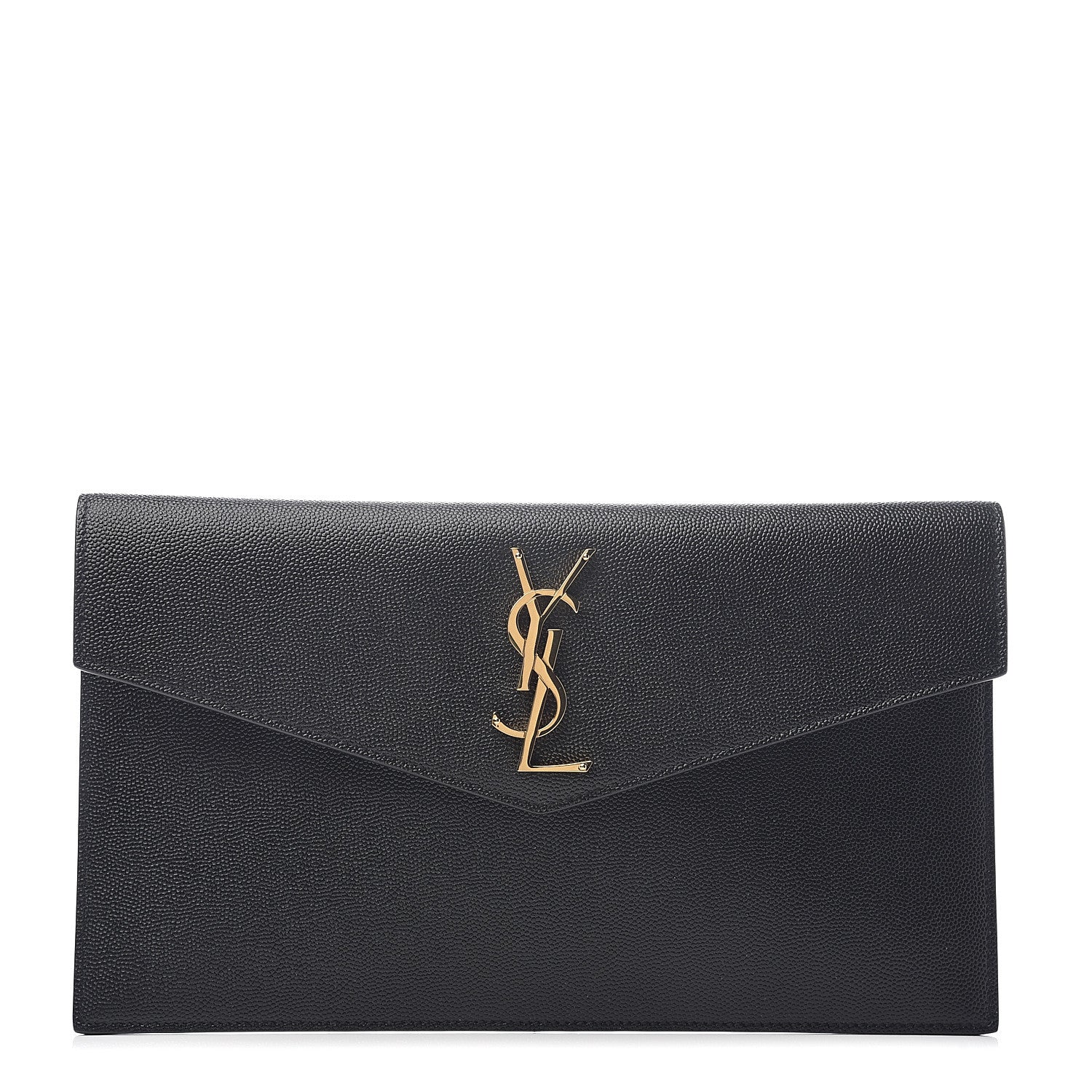 Saint Laurent Grain De Poudre Uptown Pouch Black 1 of 6