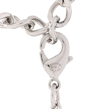 Chanel Crystal Pearl CC Bow Drop Necklace Silver 5 of 6