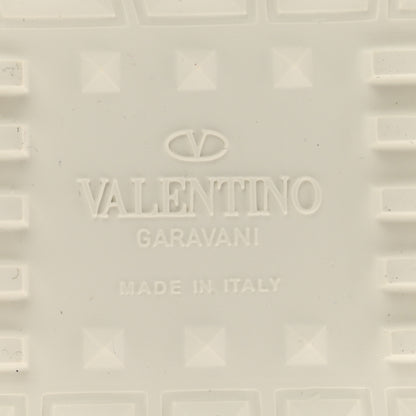 Valentino Garavani Calfskin Rockstud Untitled Open Sneakers 40 White Black 7 of 10