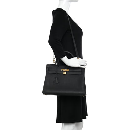 Hermes Togo Kelly Retourne 32 Black 2 of 11