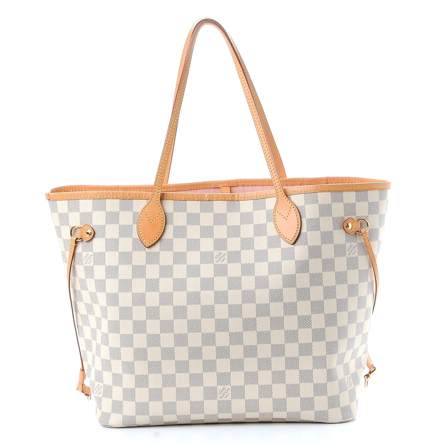 Damier Azur Neo Neverfull MM Rose Ballerine