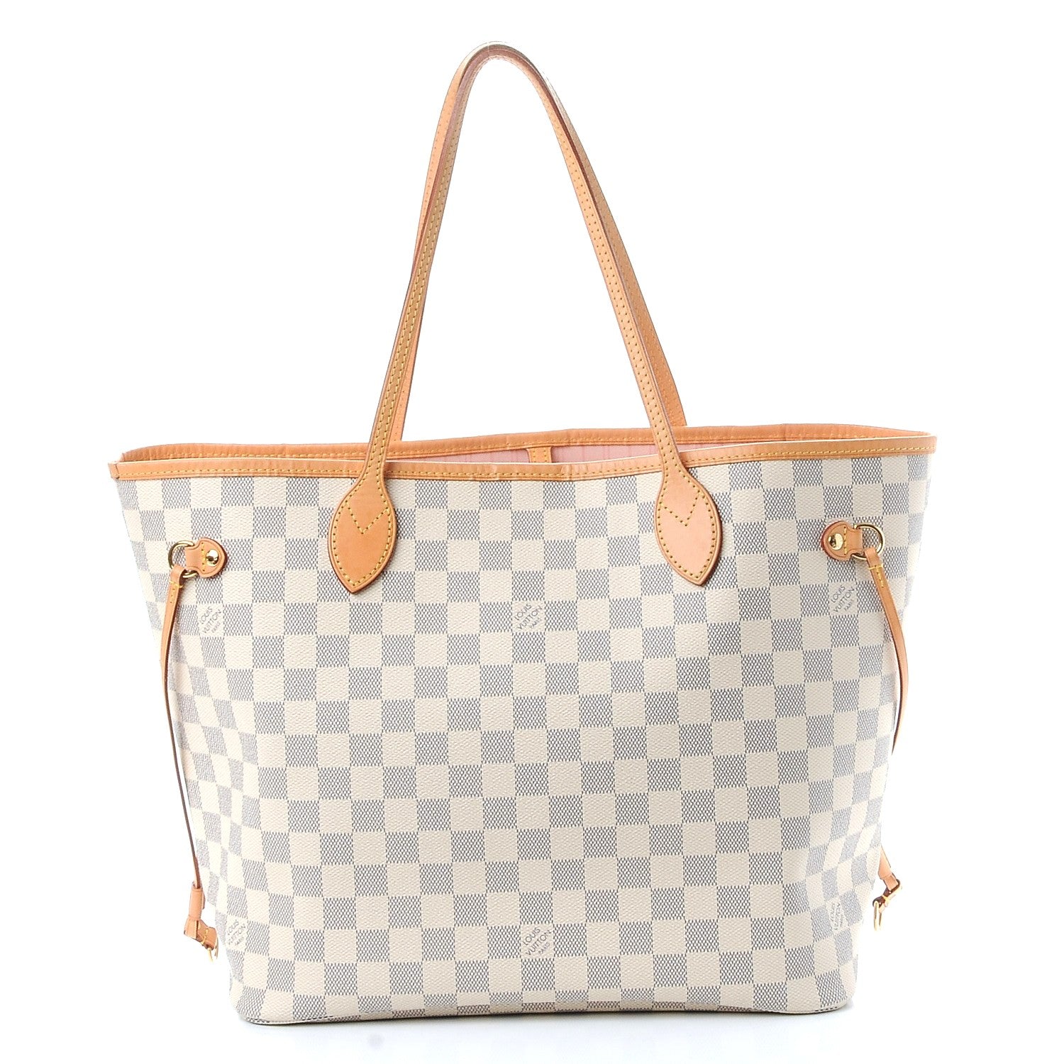 Louis Vuitton Damier Azur Neo Neverfull MM Rose Ballerine 3 of 17