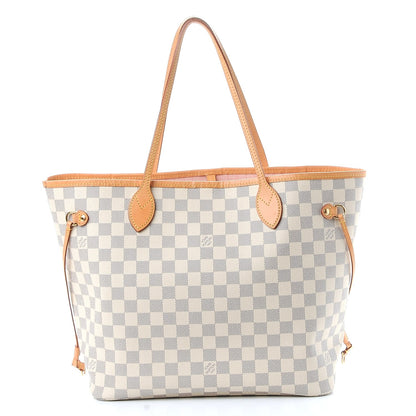 Louis Vuitton Damier Azur Neo Neverfull MM Rose Ballerine 3 of 17
