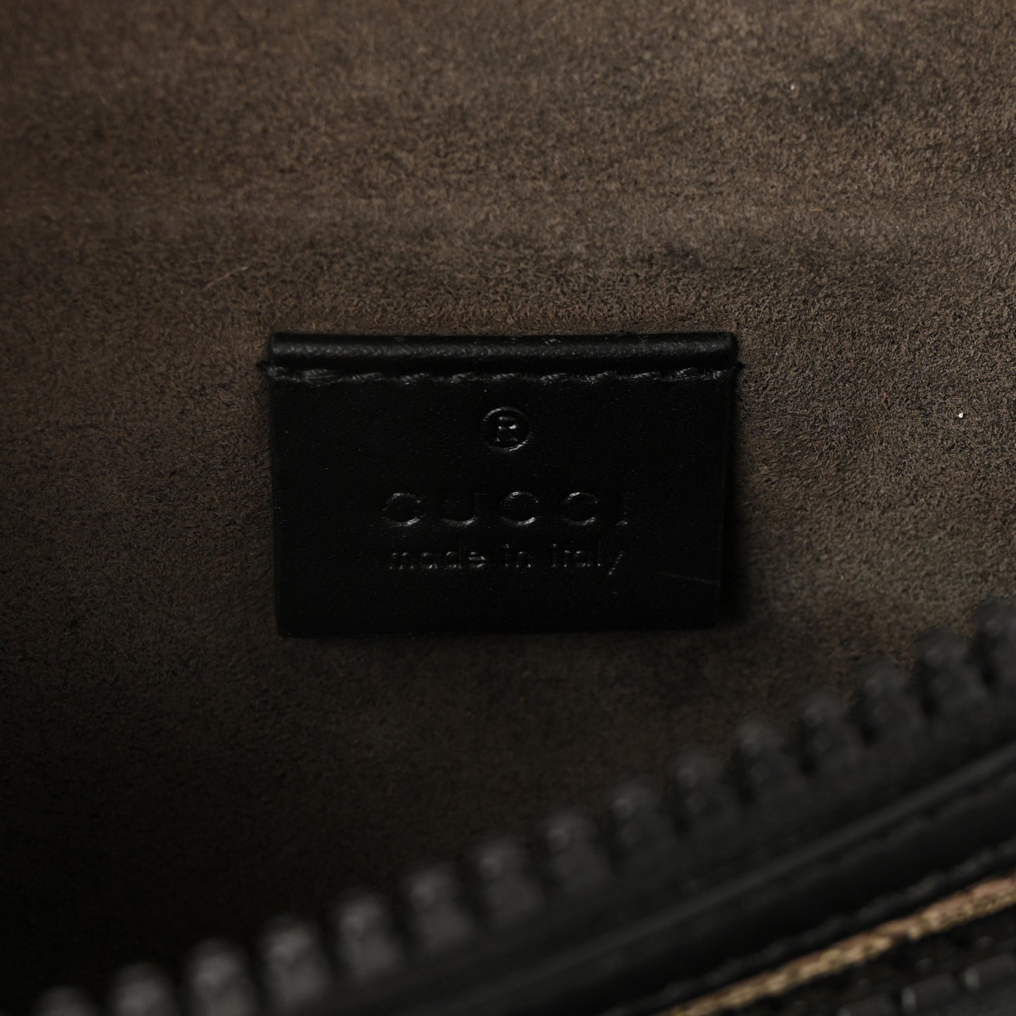 GG Supreme Monogram Belt Bag Black