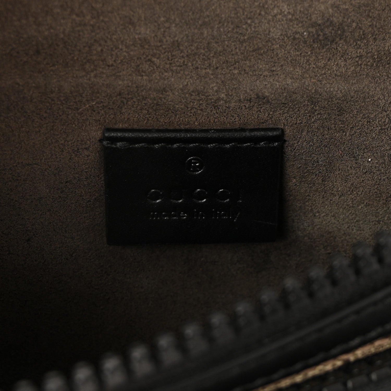 Gucci GG Supreme Monogram Belt Bag Black 6 of 10
