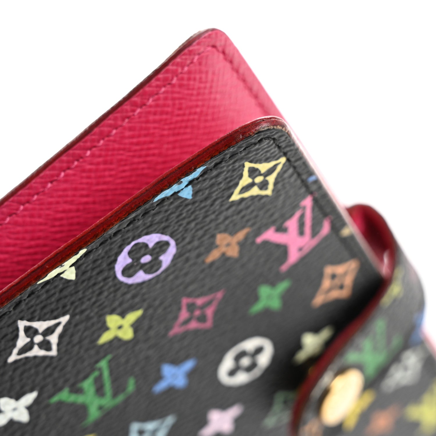 Louis Vuitton Monogram Multicolor Small Ring Agenda Cover Black Grenade 11 of 14