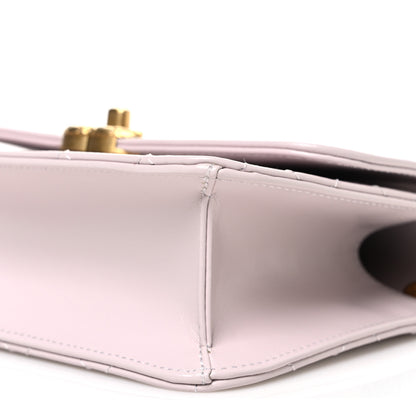 Chanel Shiny Calfskin Quilted Coco Crush Handle Flap Light Purple 10 of 11