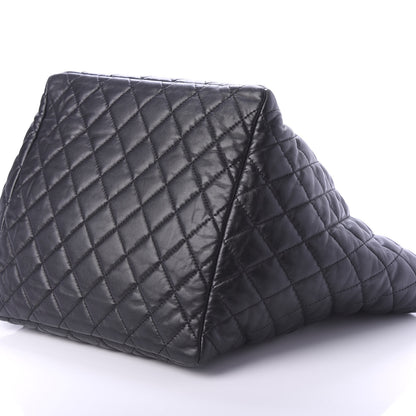 Chanel Lambskin Quilted Week End on Mars Tote Black 7 of 11