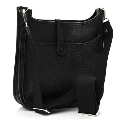 Hermes Taurillon Clemence Evelyne III PM Black 3 of 10