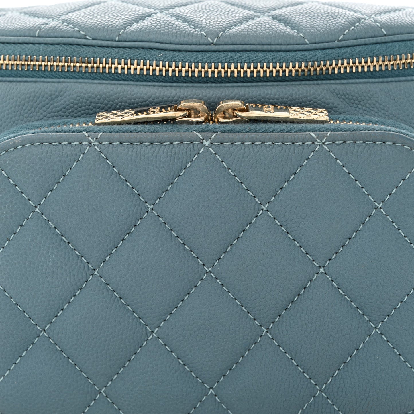 Caviar Quilted Business Affinity Waist Bag Blue