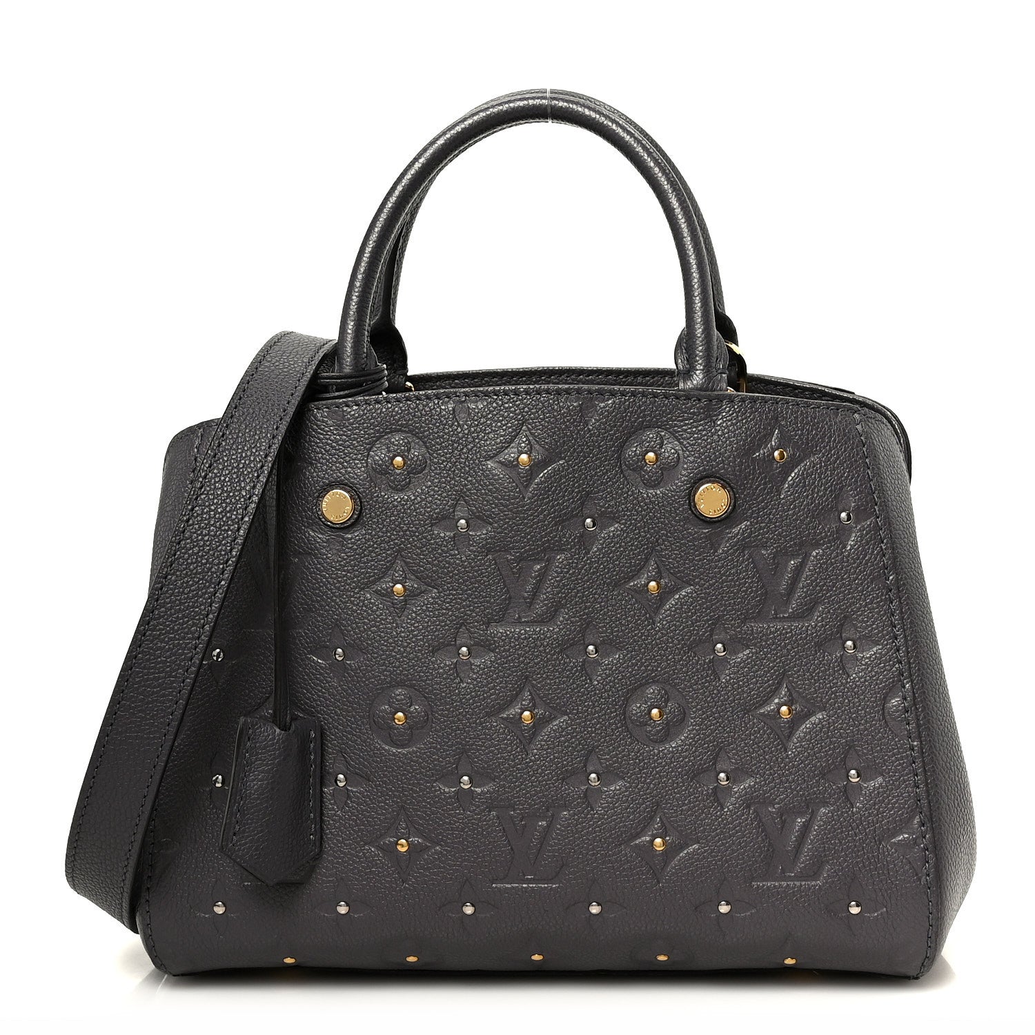 Louis Vuitton Empreinte Studded Montaigne BB Gris Silver 1 of 13