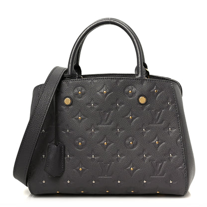 Louis Vuitton Empreinte Studded Montaigne BB Gris Silver 1 of 13
