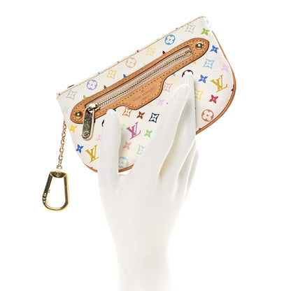 Louis Vuitton Monogram Multicolor Pochette Plate MM White 2 of 7