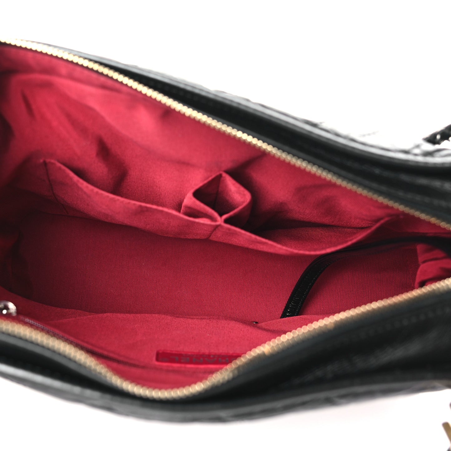 Aged Calfskin Quilted Medium Gabrielle Hobo Black