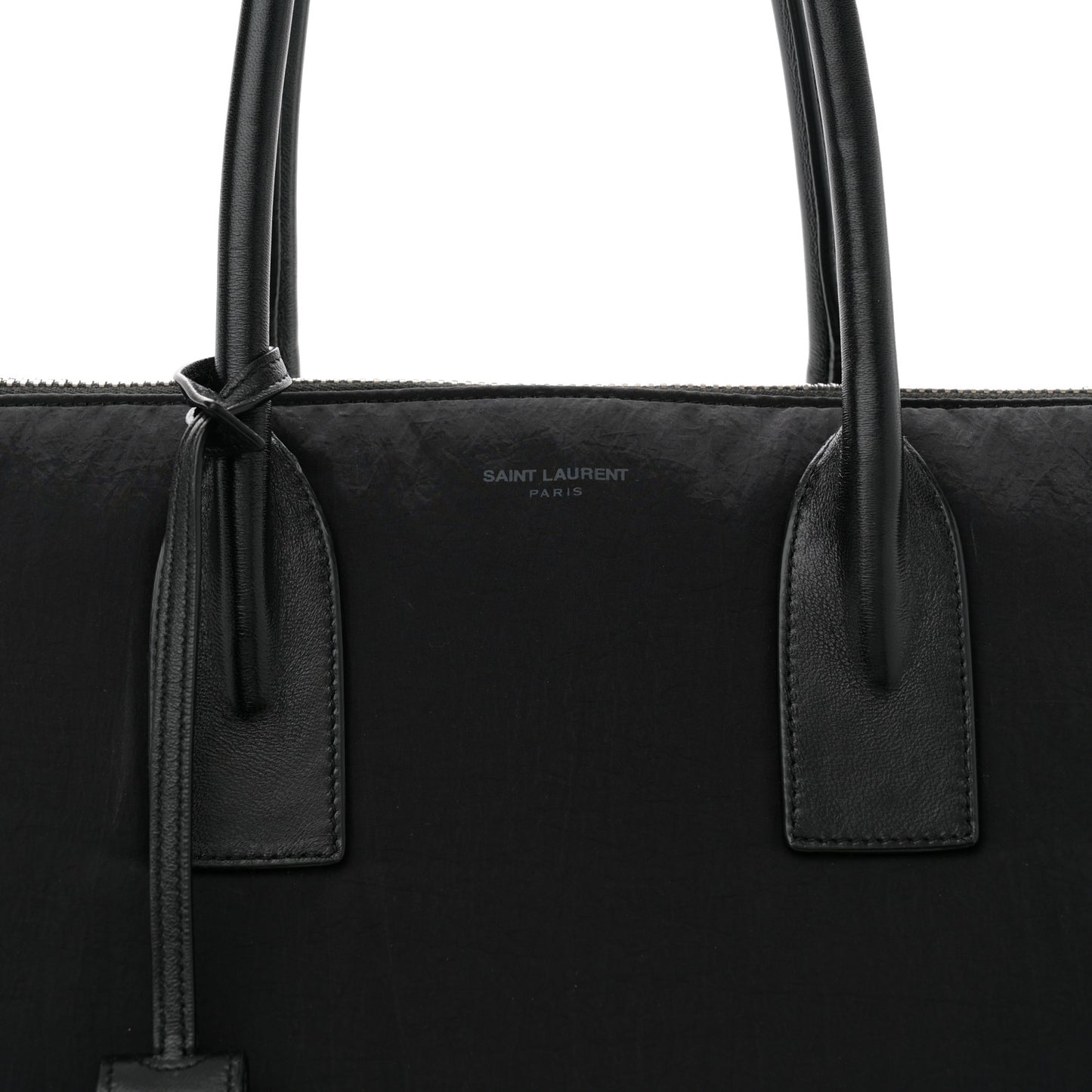 Nylon Calfskin 48H Sac De Jour Duffle Black