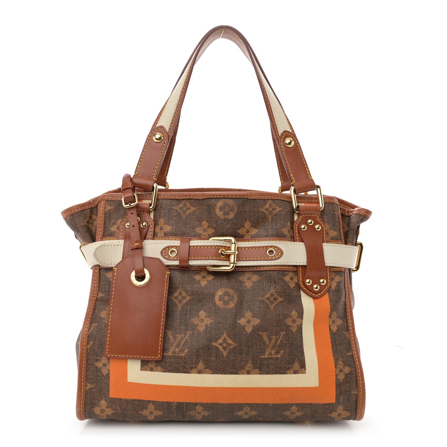 Monogram Rayures Tisse Sac PM