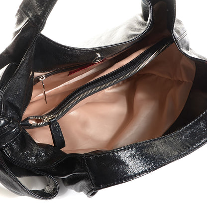 Valentino Garavani Leather Small Nuage Bow Hobo Black 5 of 7