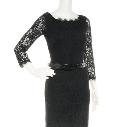 Chanel Patent Calfskin Quilted CC Belt 75 30 Black 2 of 8