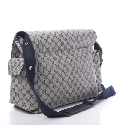 Gucci GG Plus Monogram Messenger Diaper Bag Navy 4 of 12