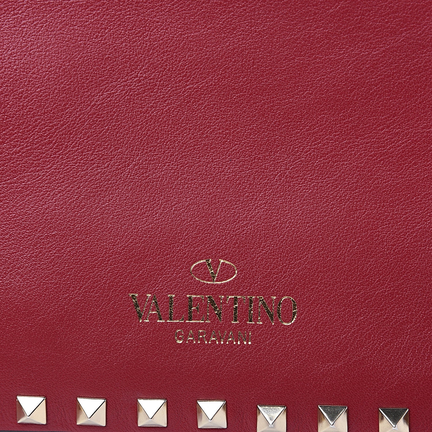 Valentino Garavani Vitello Medium Rockstud Flap Saddle Bag Scarlet 8 of 12