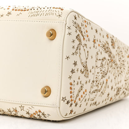 Christian Dior Embroidered Medium Lady Dior White Multicolor 10 of 13