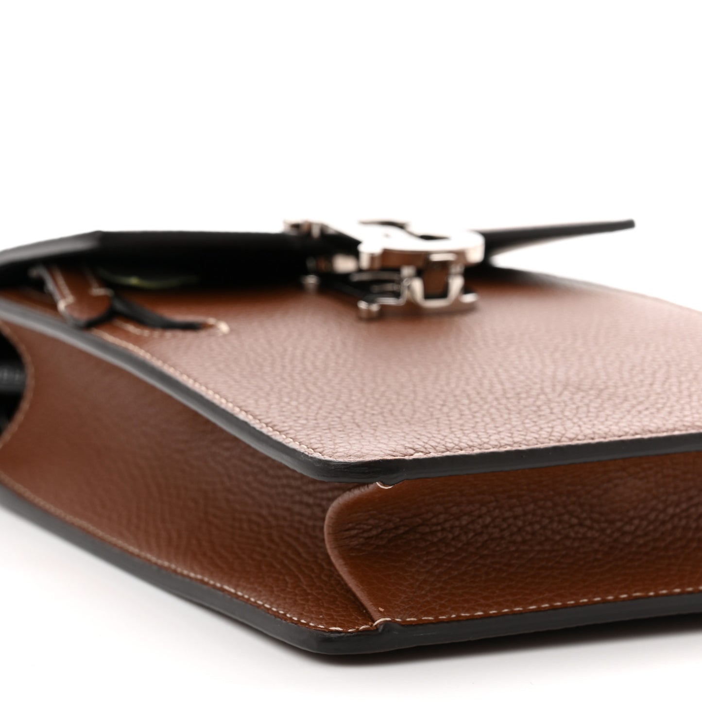 Grainy Calfskin TB Robin Bag Tan