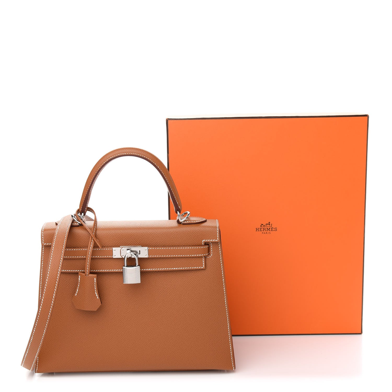 Hermes Epsom Kelly Sellier 25 Gold 10 of 10