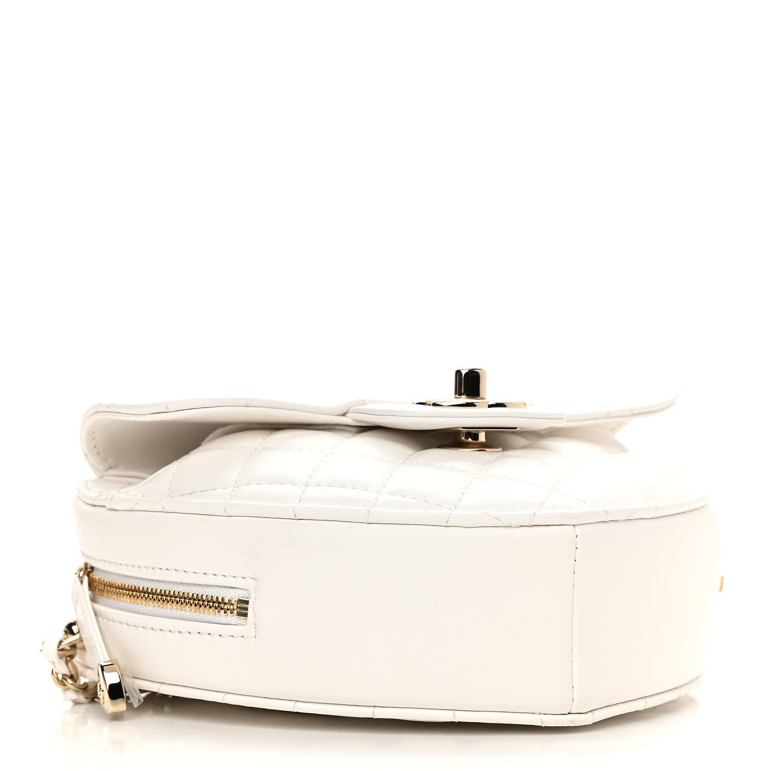 Chanel Lambskin Quilted CC In Love Heart Bag White 4 of 11