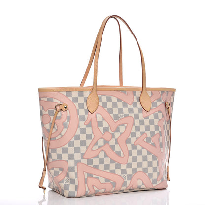 Louis Vuitton Damier Azur Tahitienne Neverfull MM 4 of 11