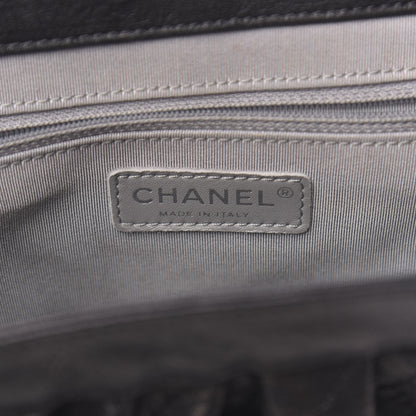 Chanel Washed Lambskin Quilted Medium Chain Around Messenger Black 6 of 11