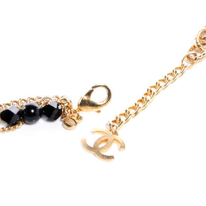 Chanel Beaded Resin Gripoix Chain Belt Black 4 of 7