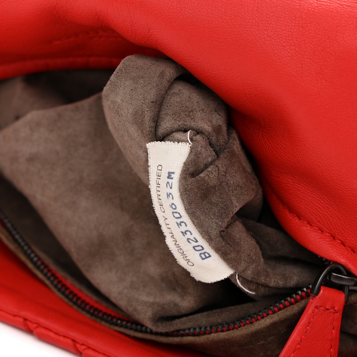 Bottega Veneta Nappa Intrecciato Messenger Bag Red 8 of 13