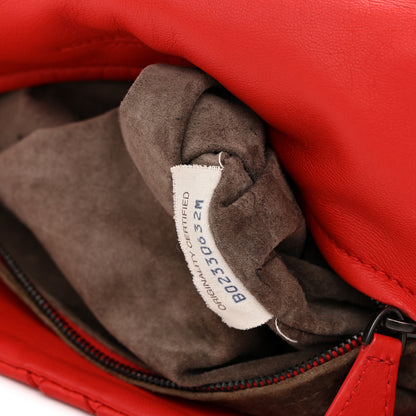 Bottega Veneta Nappa Intrecciato Messenger Bag Red 8 of 13