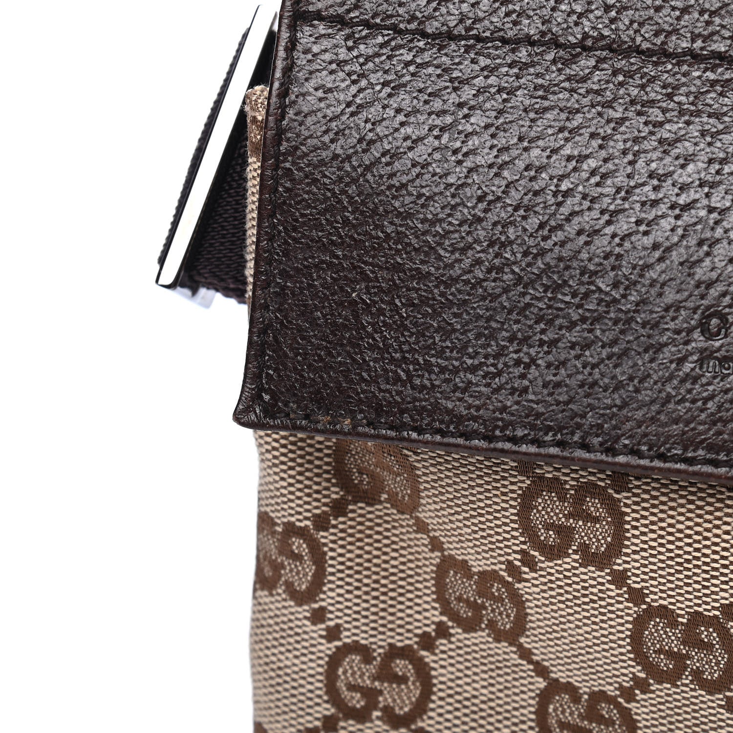 Gucci GG Monogram Double Pocket Belt Bag Dark Brown 7 of 7