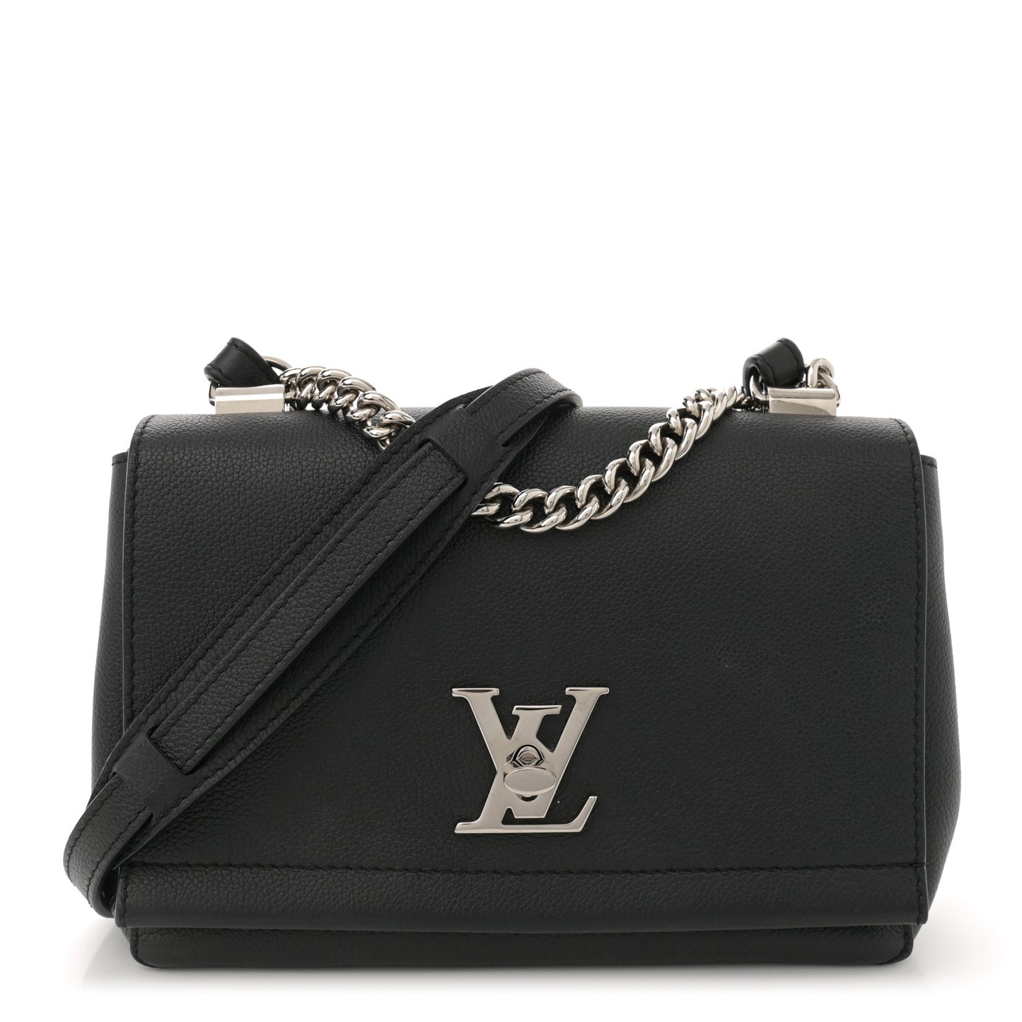 Calfskin Lockme II Chain Bag BB Black