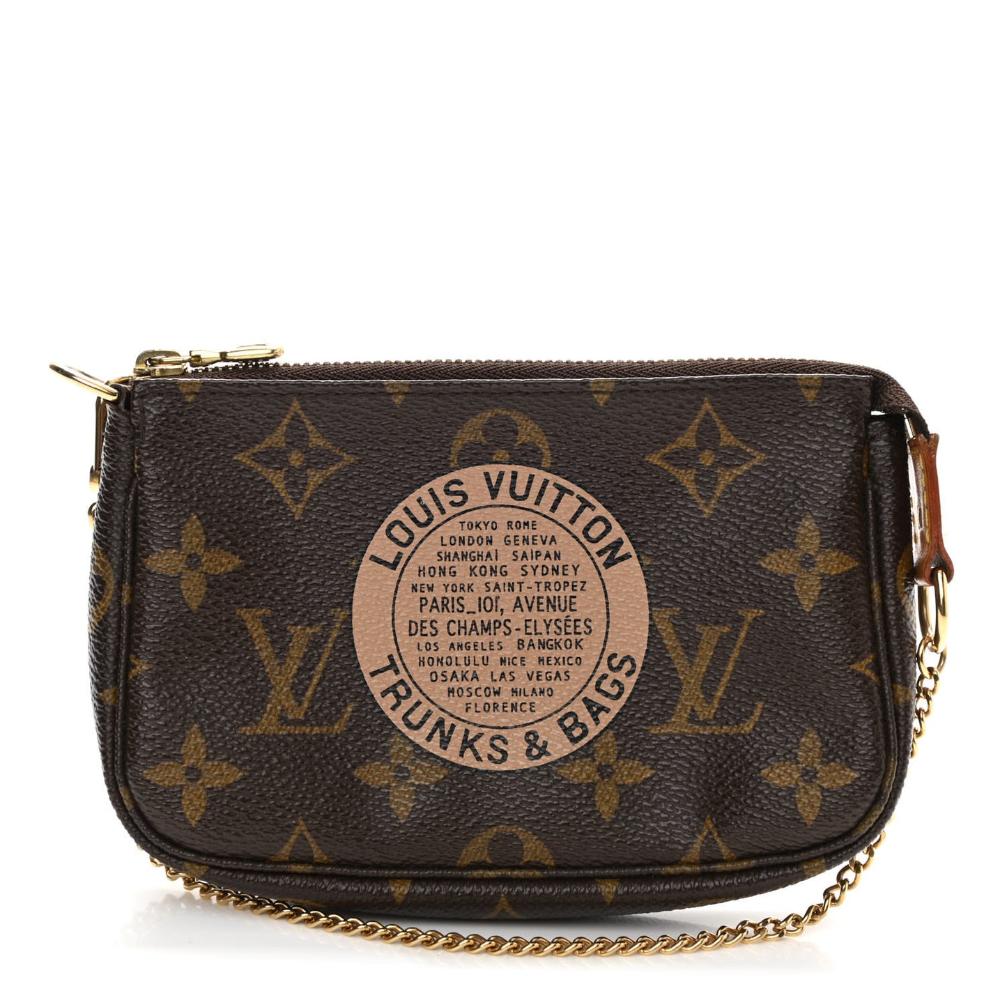 Monogram Complice Trunks and Bags Mini Pochette Accessories Beige