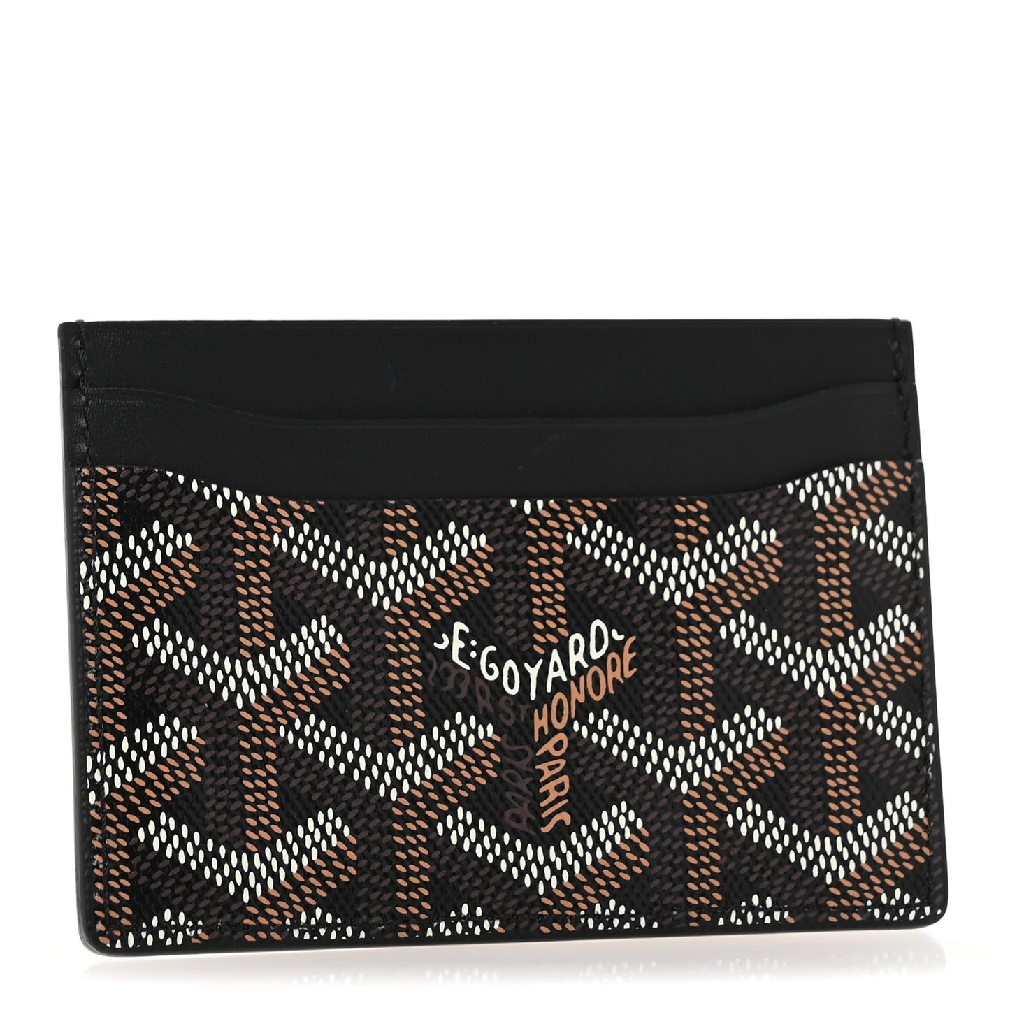Goyardine Saint Sulpice Card Holder Black