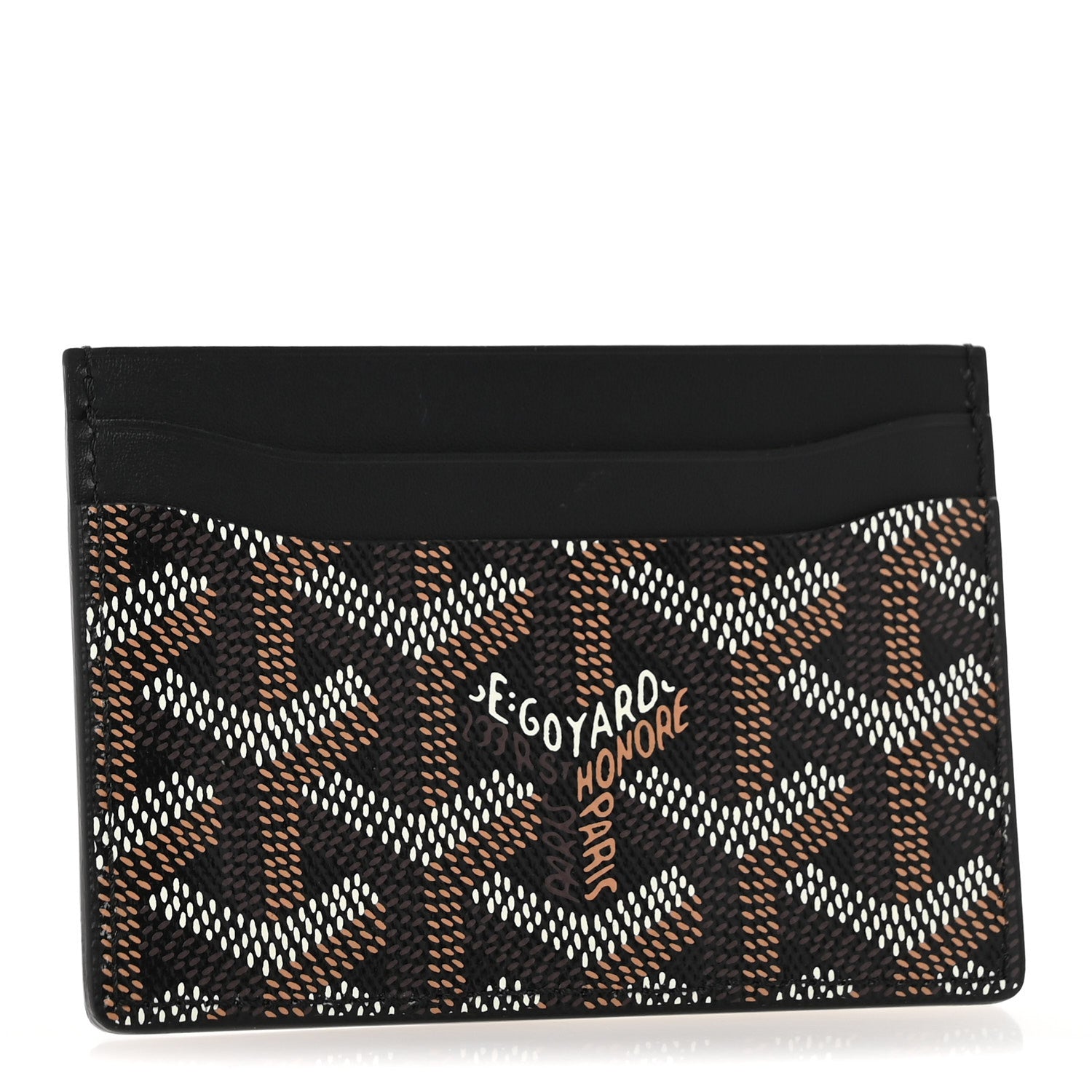 Goyard Goyardine Saint Sulpice Card Holder Black 3 of 8