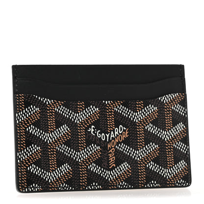 Goyard Goyardine Saint Sulpice Card Holder Black 3 of 8